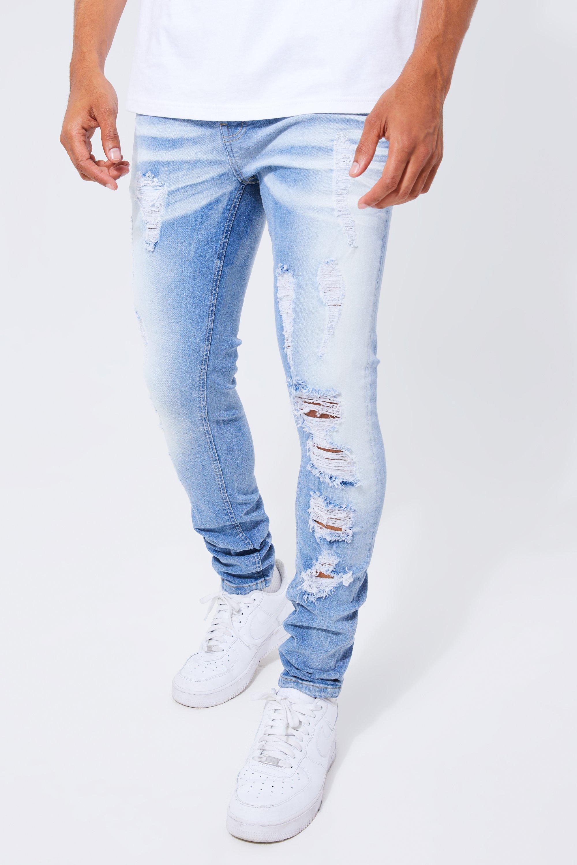 Jeans strappati uomo on sale skinny